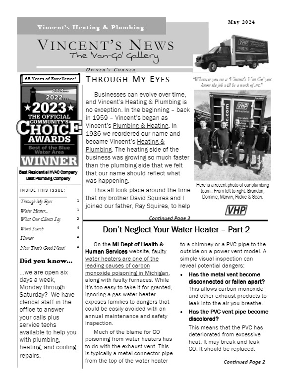 Read our April 2024 Newsletter.